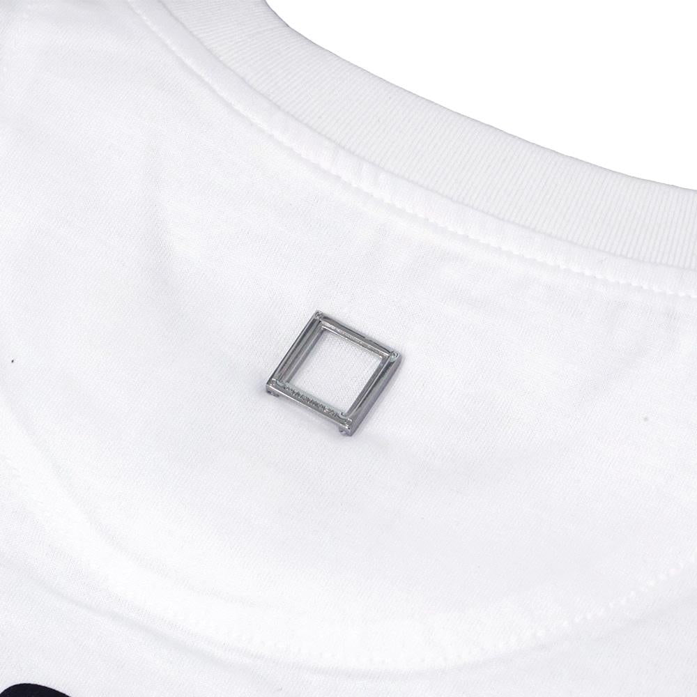 WOOYOUNGMI Back Logo Men’s Short Sleeve T-Shirt White Cotton