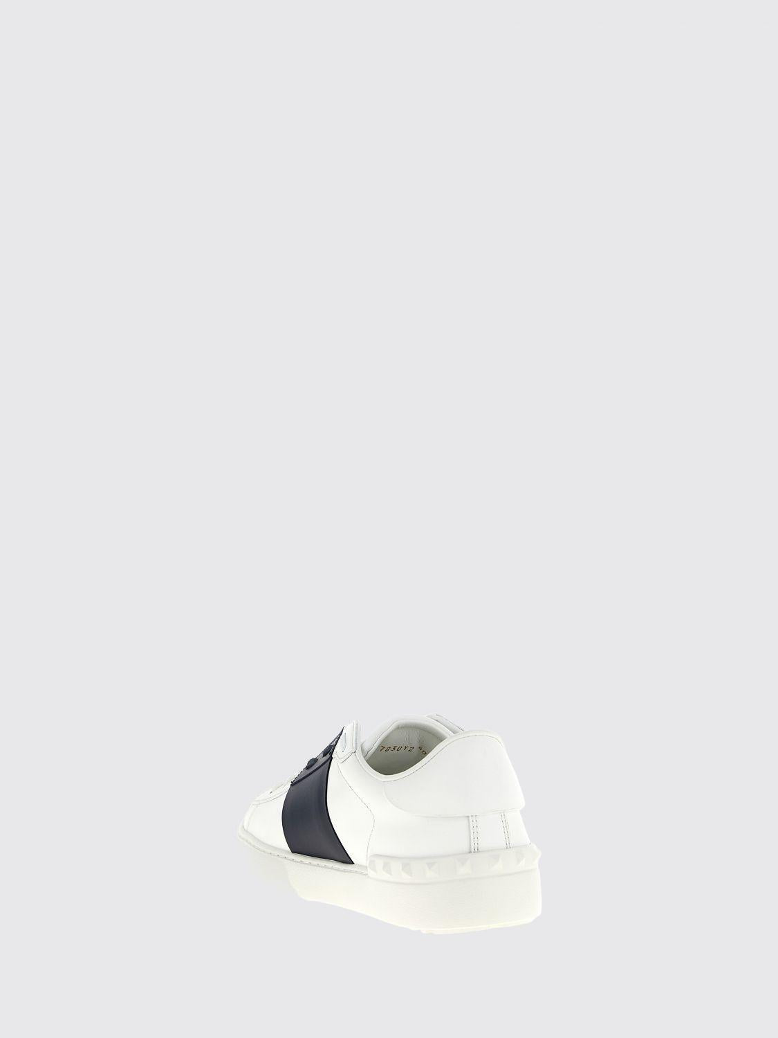 VALENTINO Blue Leather Low-Top Sneakers