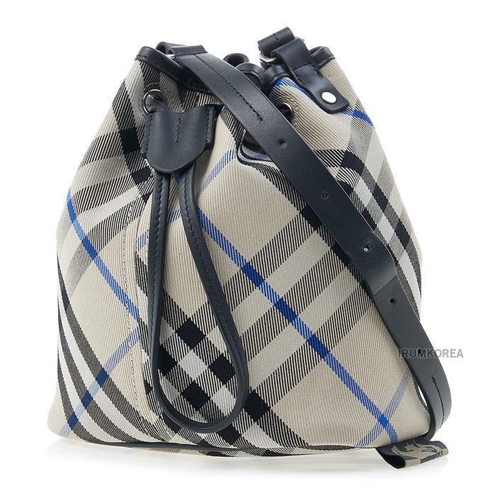 BURBERRY Mini Check Bucket Shoulder Ba 8105766 LL MN DRAWSTRING BUCKET CJ1 B9629