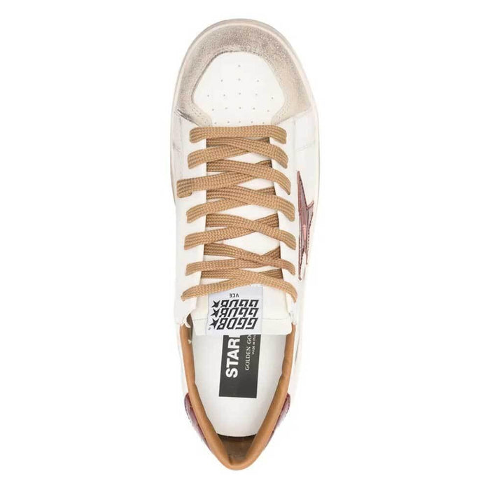 GOLDEN GOOSE Beige Star Low-Top Sneakers for Men