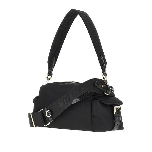 PRADA Black Nylon Shoulder Bag