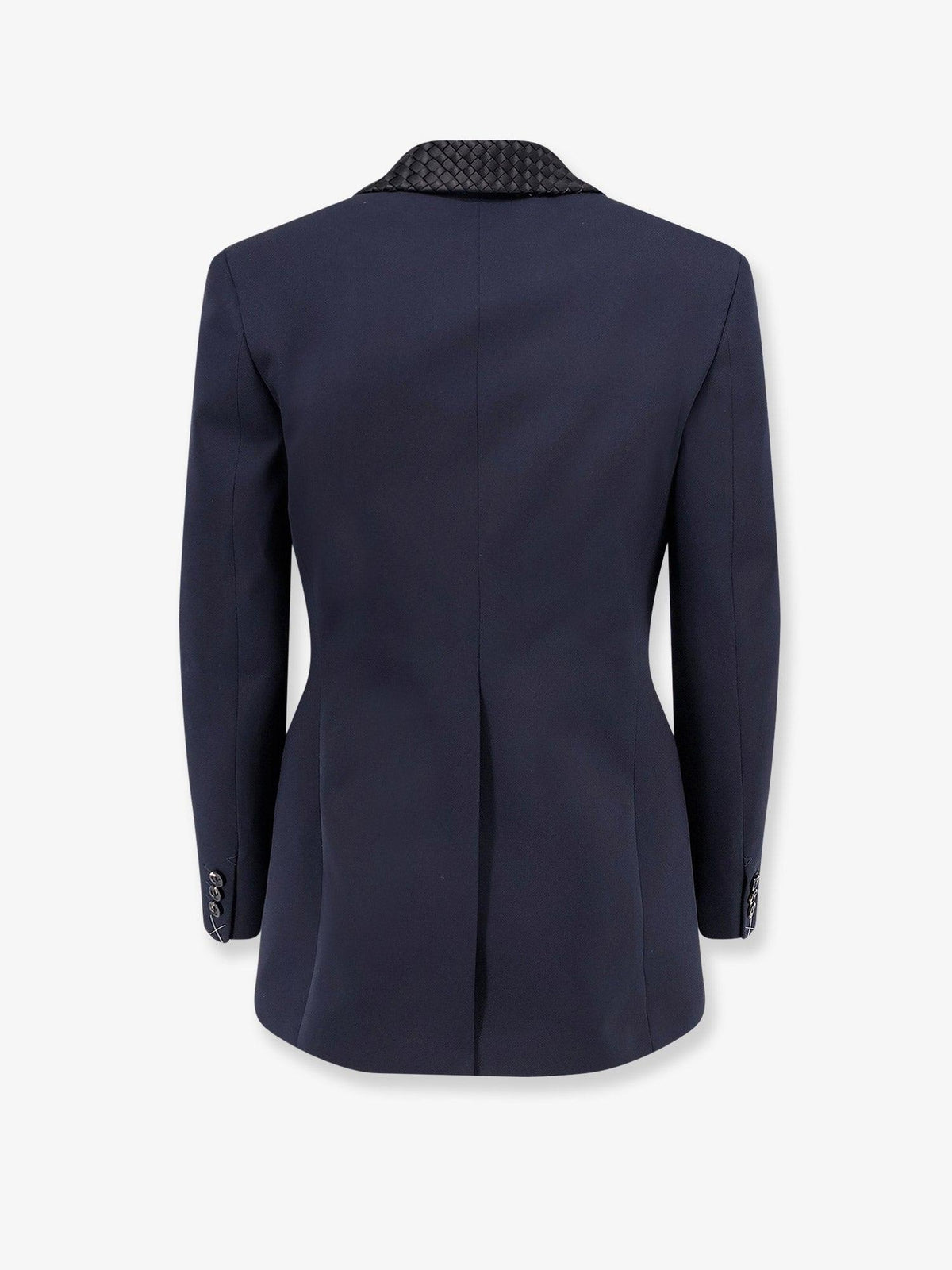 Bottega Veneta Wool Blend Single-Breasted Blazer Jacket Navy