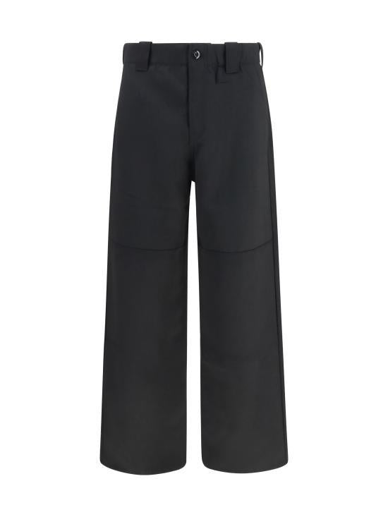 KENZO Straight Classic Pants for Men FG6 5PA207 9TA 99 BLACK DOM