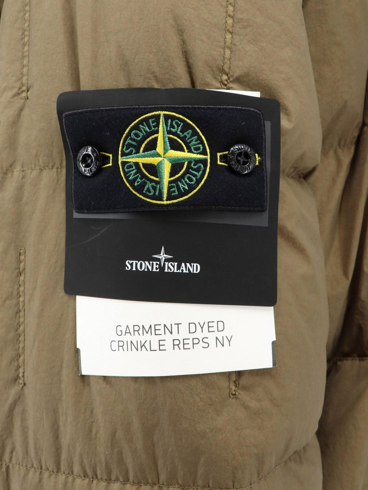 STONE ISLAND Black Down Puffer Jacket for Men