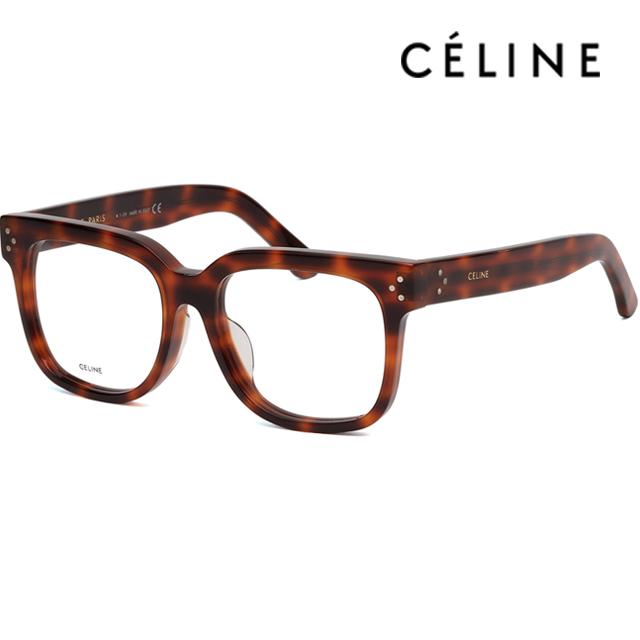 CELINE Tortoise Square Oversized Acetate Eyeglasses Asian Fit