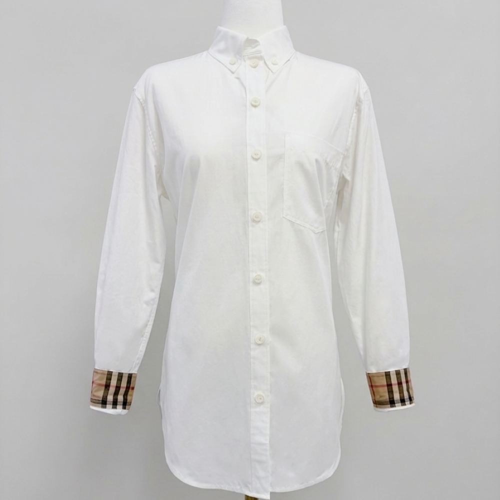 BURBERRY White GUAN Shirt Women’s 8062147 WH