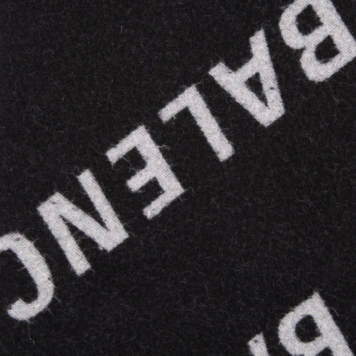 BALENCIAGA Men's Allover Logo Wool Scarf 697725