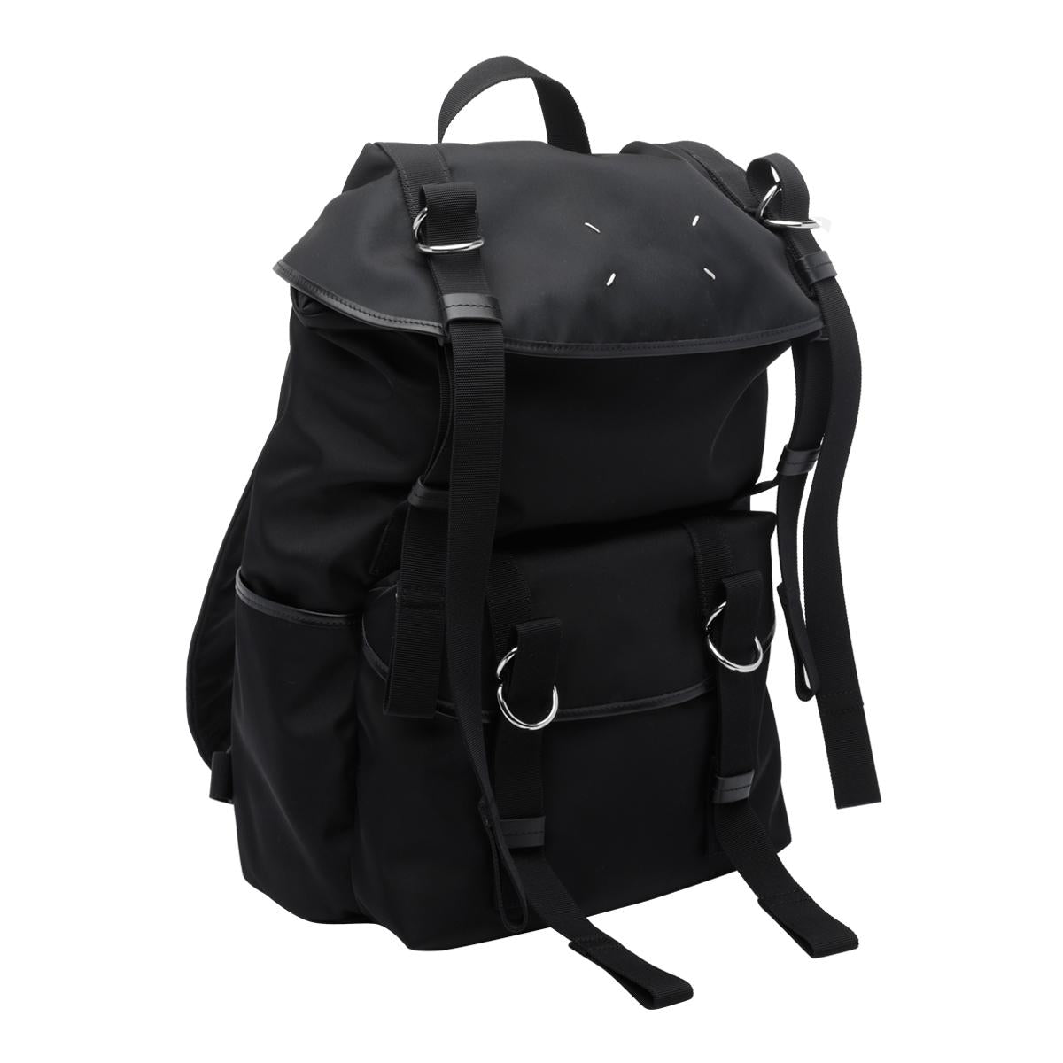 Maison Margiela Black Leather Backpack