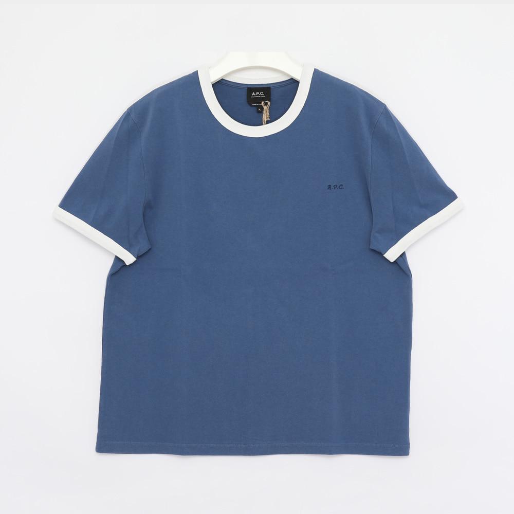 A.P.C. Logo Colorblock Short Sleeve Men's T-Shirt H26529 IAA