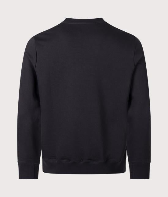Paul Smith Long Sleeve Sweatshirt Top for Men M2R 027R WZEBRA 79 BLACK DOM