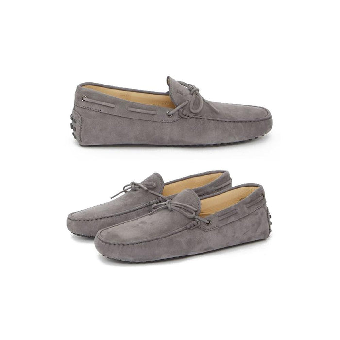 Tods New Gommino Suede Driving Loafers Dark Gray Men’s