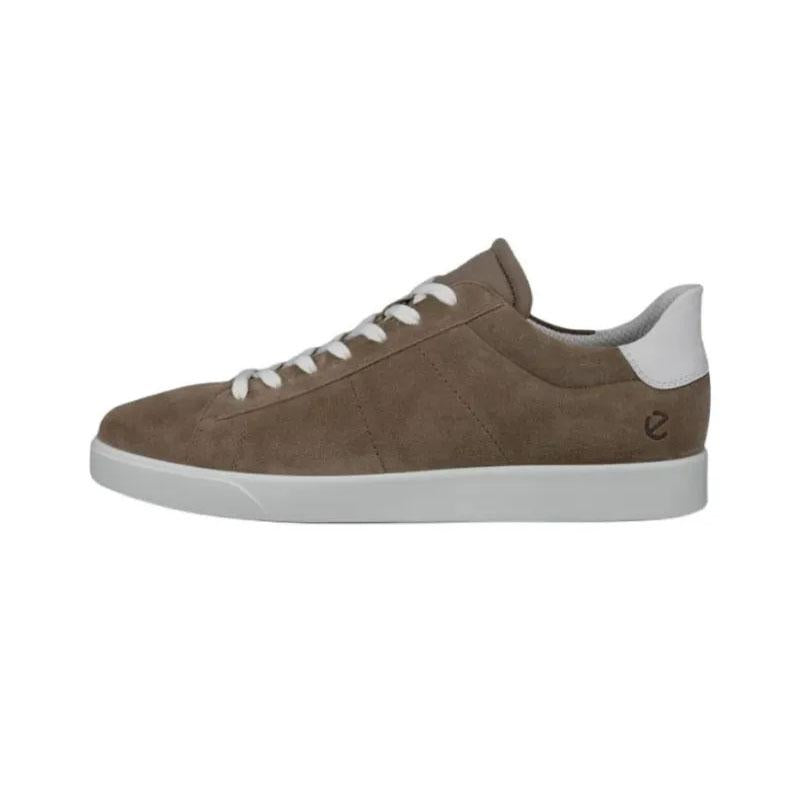 ecco Light Brown Leather Low-Top Sneakers for Men 521304 61451