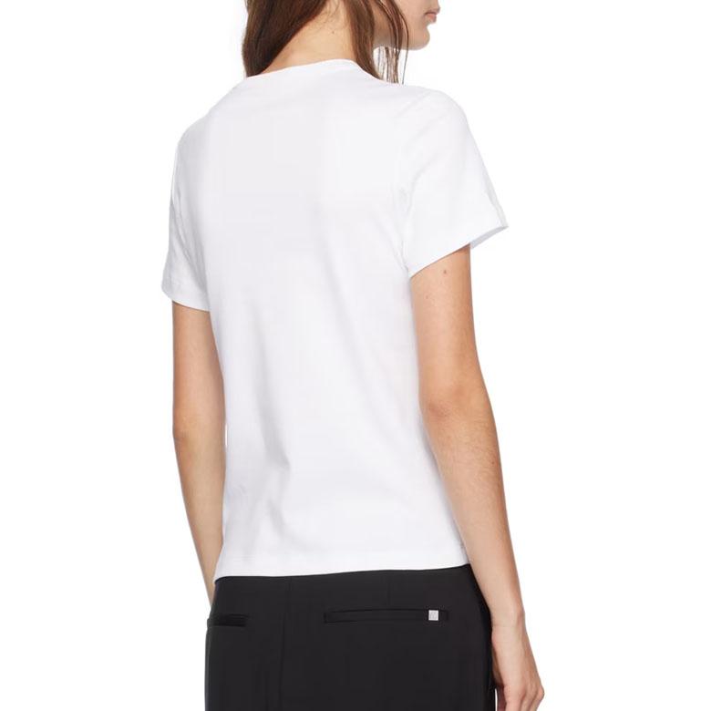 Helmut Lang Embroidered Logo Slim Fit Short Sleeve T-Shirt O06HW505 100