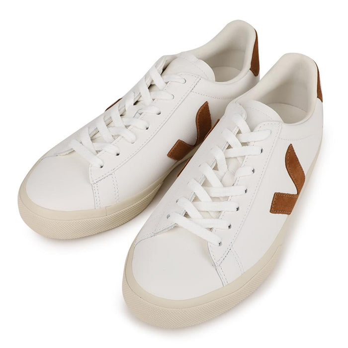 VEJA Campo Leather Sneakers White Cognac Low-Top CP0521058B