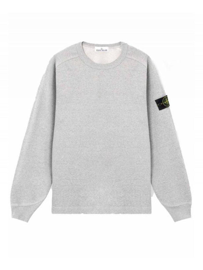 STONE ISLAND Melange Fleece Crewneck Sweatshirt