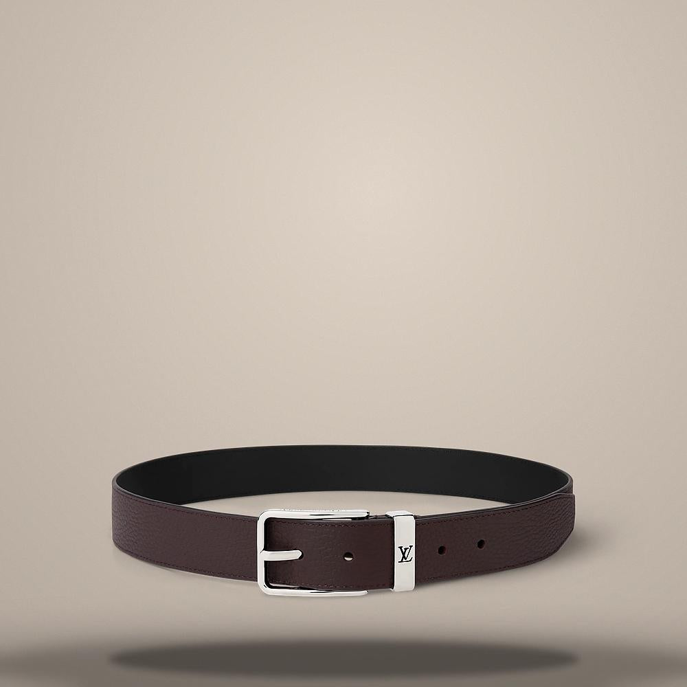Louis Vuitton Pont Neuf 35mm Belt Ebene Brown Black M4918
