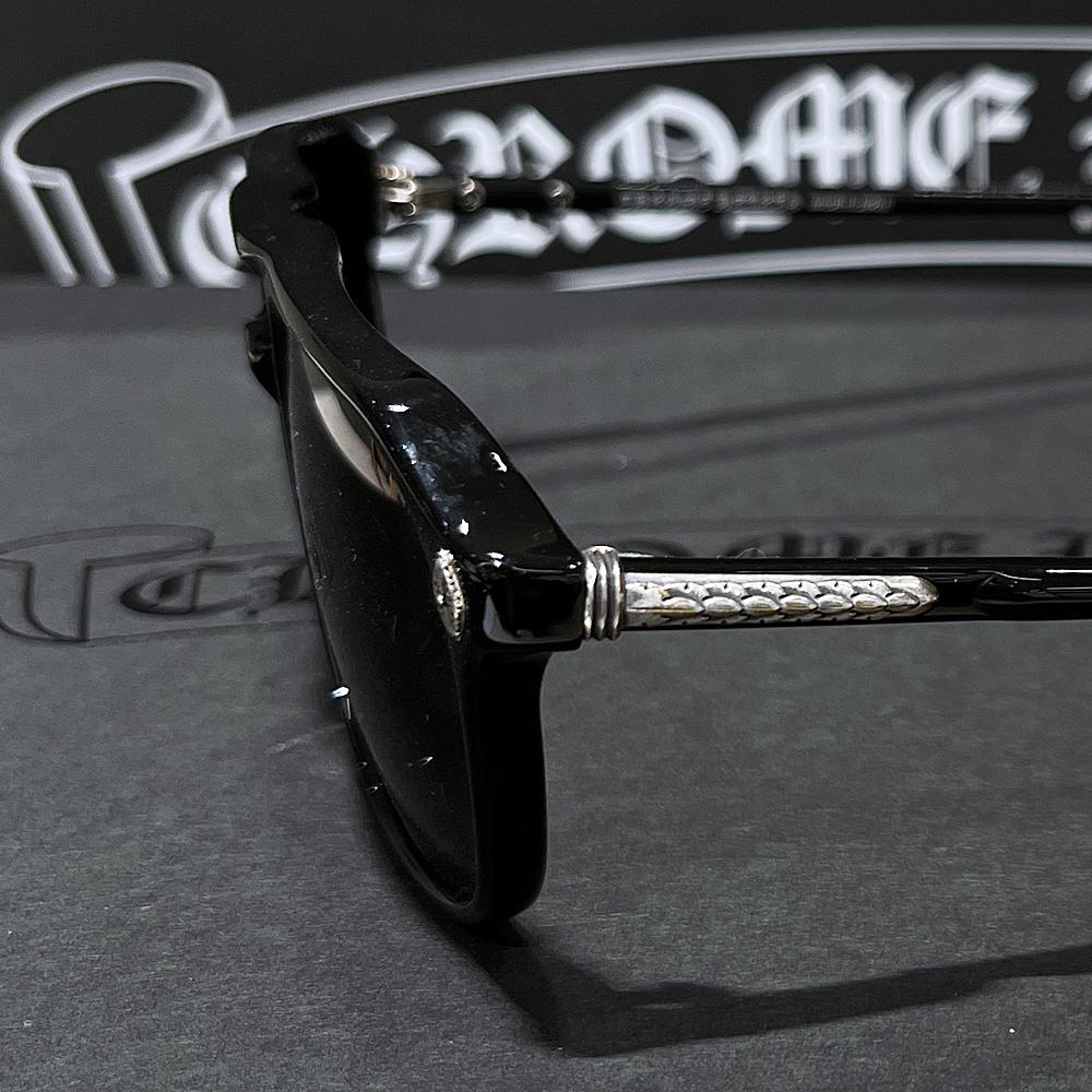 Chrome Hearts Black Zipper Aviator Sunglasses Glasses