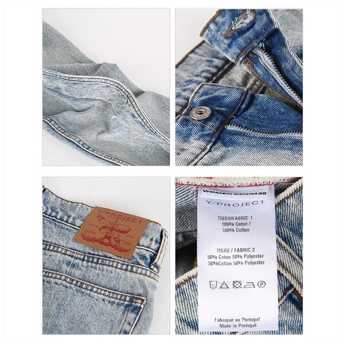 Y PROJECT Banana Denim Jeans for Men WJEAN38S23 ICE BLUE