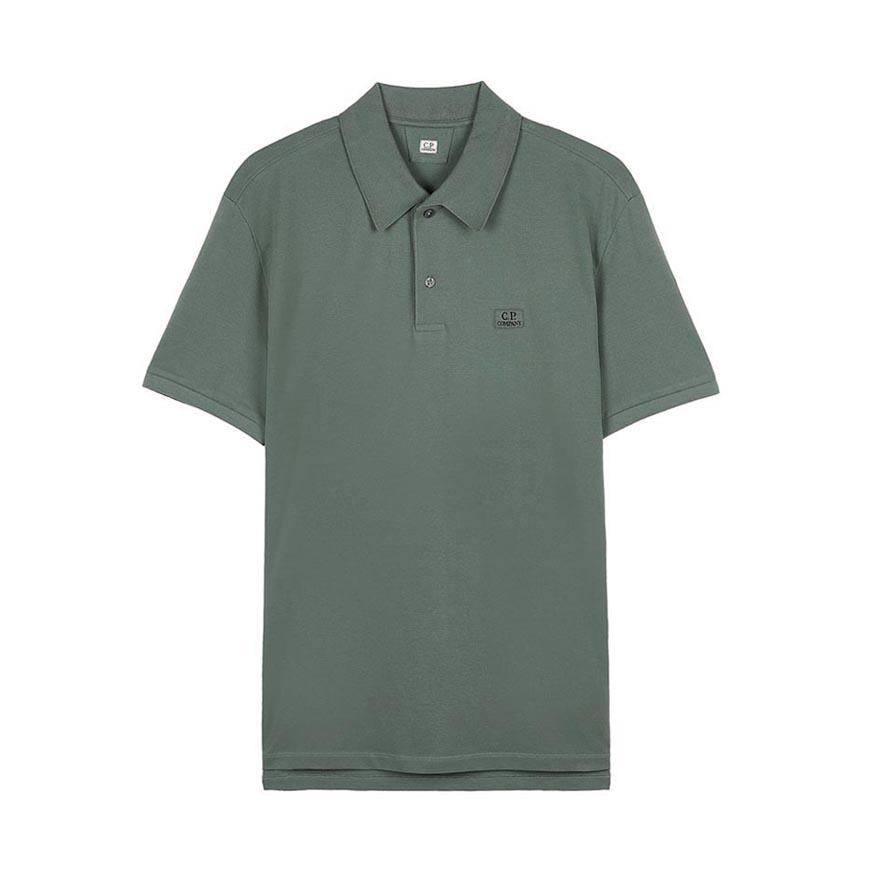 CP Company Men’s Stretch Pique Polo Shirt Green