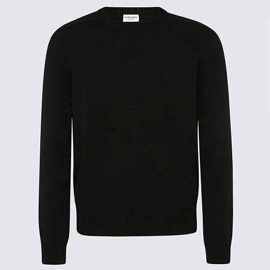 Saint Laurent Black Wool Crewneck Sweater Men 603087YALJ21000 DOM