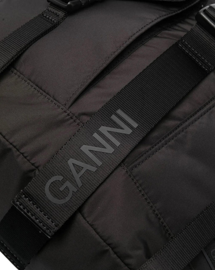 GANNI Black Tech Backpack