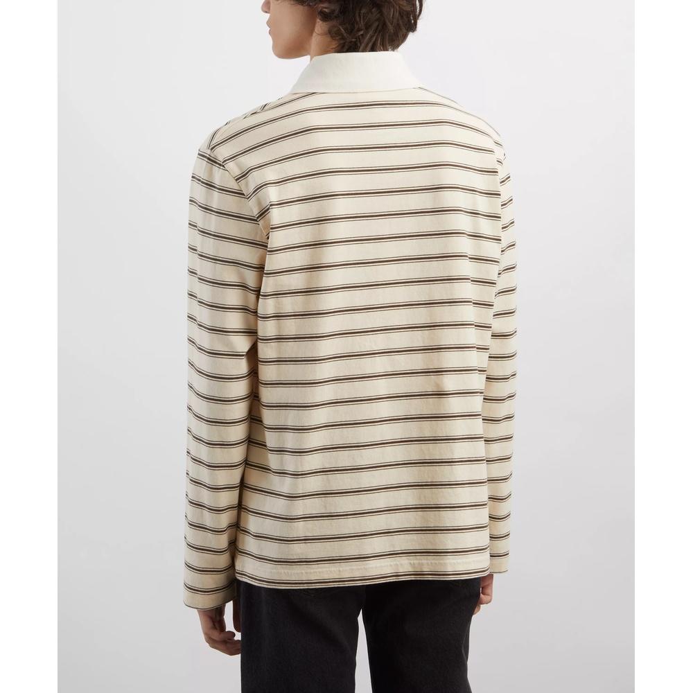 A.P.C. Men’s Long Sleeve Stripe Polo Shirt