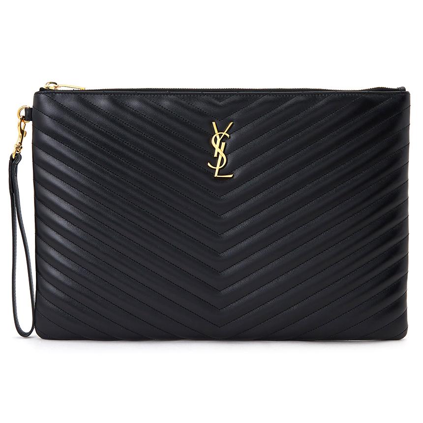 Saint Laurent Monogram Matelasse Women's Clutch Bag 440222 CWU01 1000