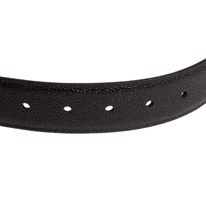 THOM BROWNE Black Pebble Leather Belt 35mm