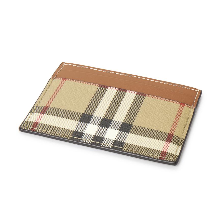 BURBERRY Check Sandon Women’s Card Holder Wallet