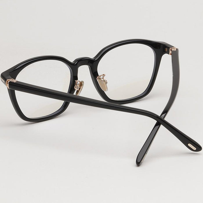 TOM FORD Blue Light Blocking Black Square Acetate Optical Glasses TF6056DB 001
