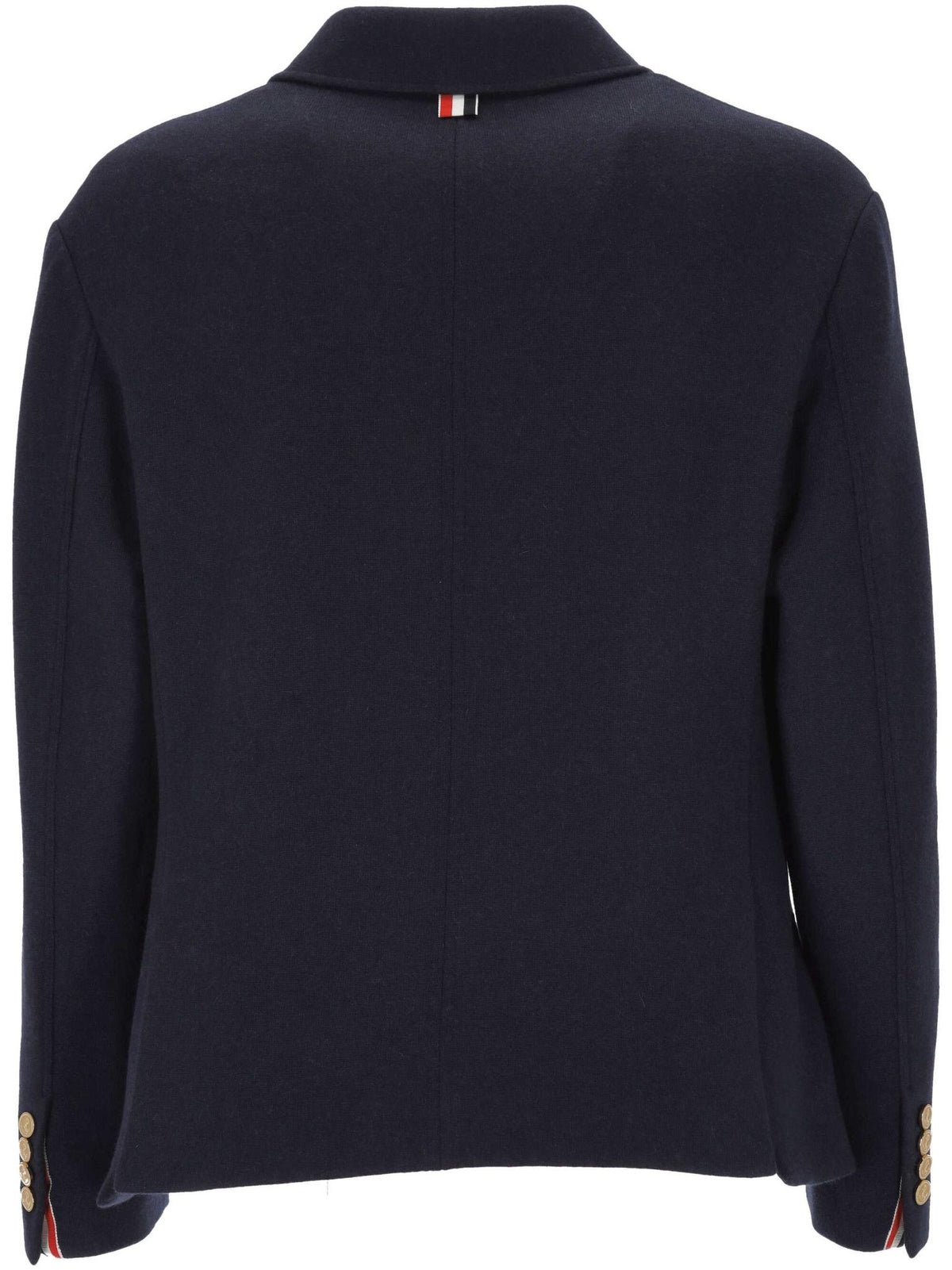 THOM BROWNE Navy Wool Two-Button Suit Jacket
