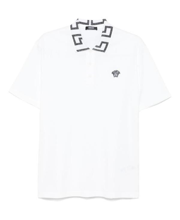 Versace Greca Short-Sleeve Polo Shirt Men’s A87402 1A06199 2WV40