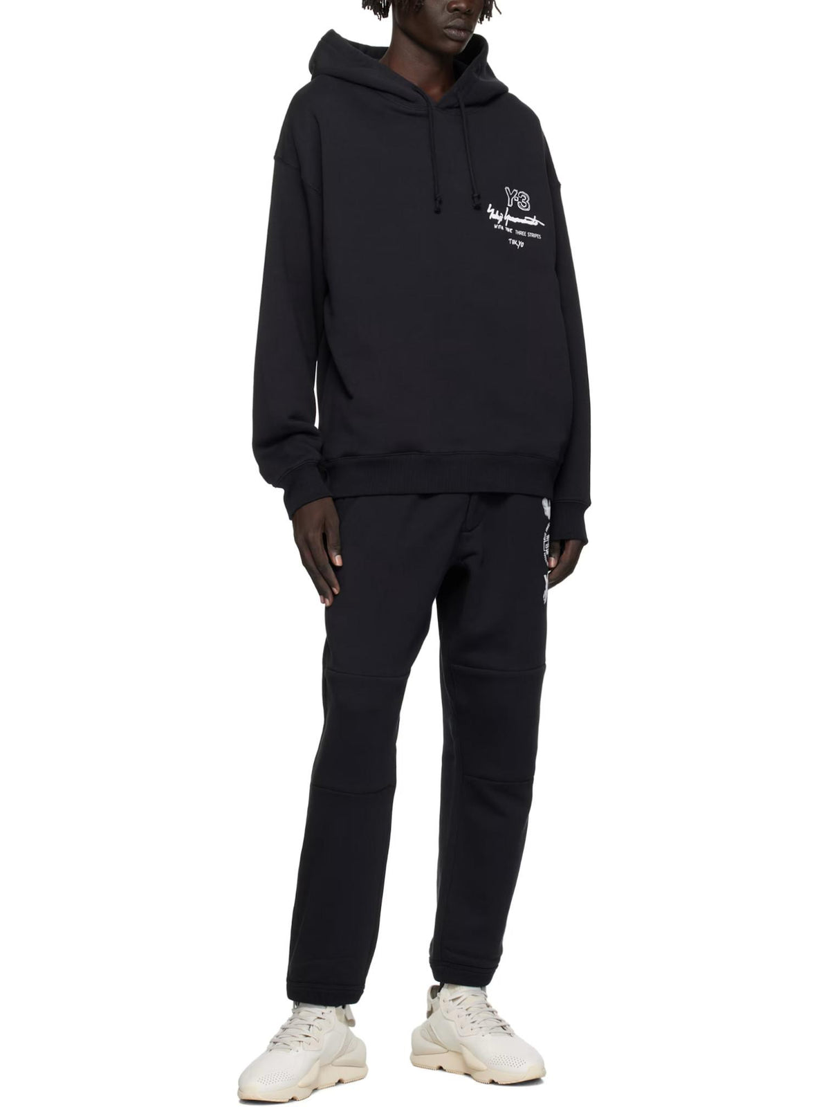 Y-3 Black Merch Hoodie Unisex Pullover