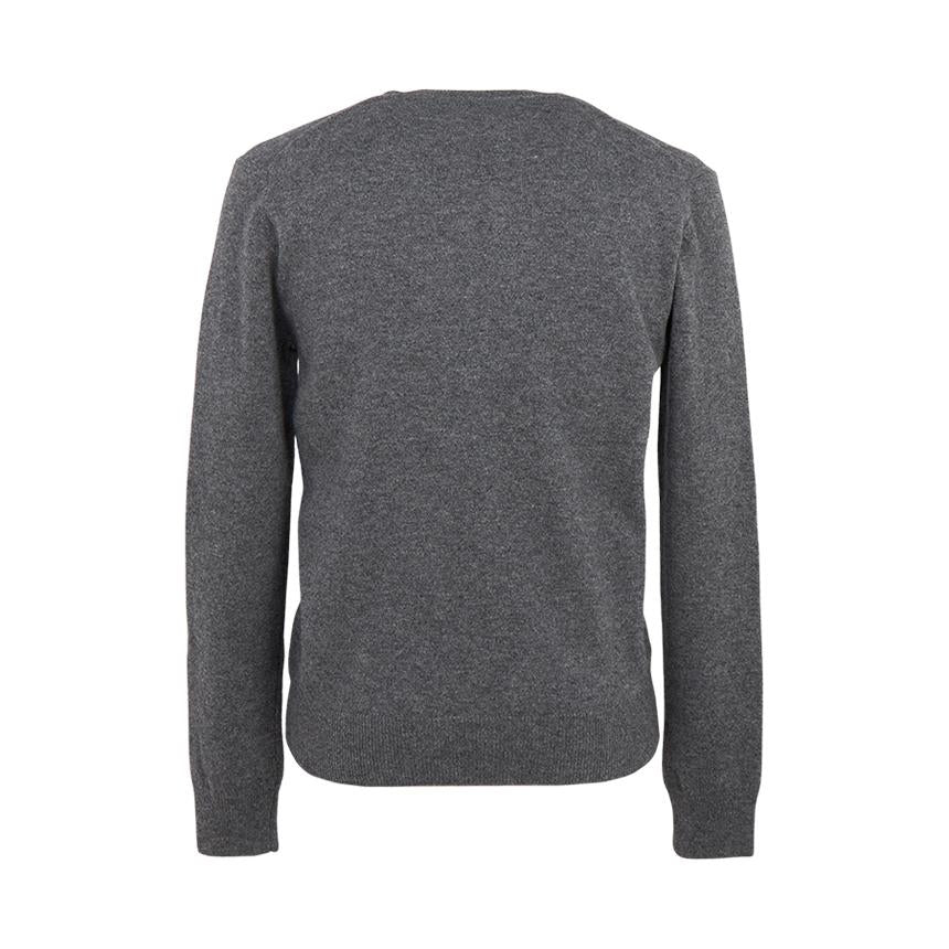 Comme des Garcons White Patch Unisex Knit Cardigan AX N061 051 3