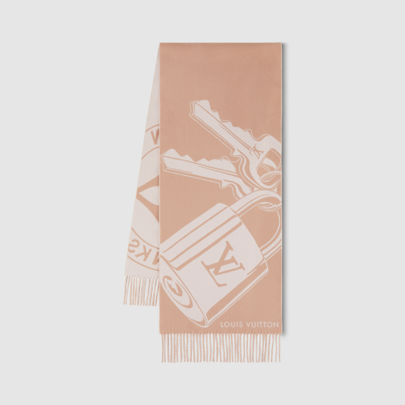 Louis Vuitton Lock and Key Wool Scarf