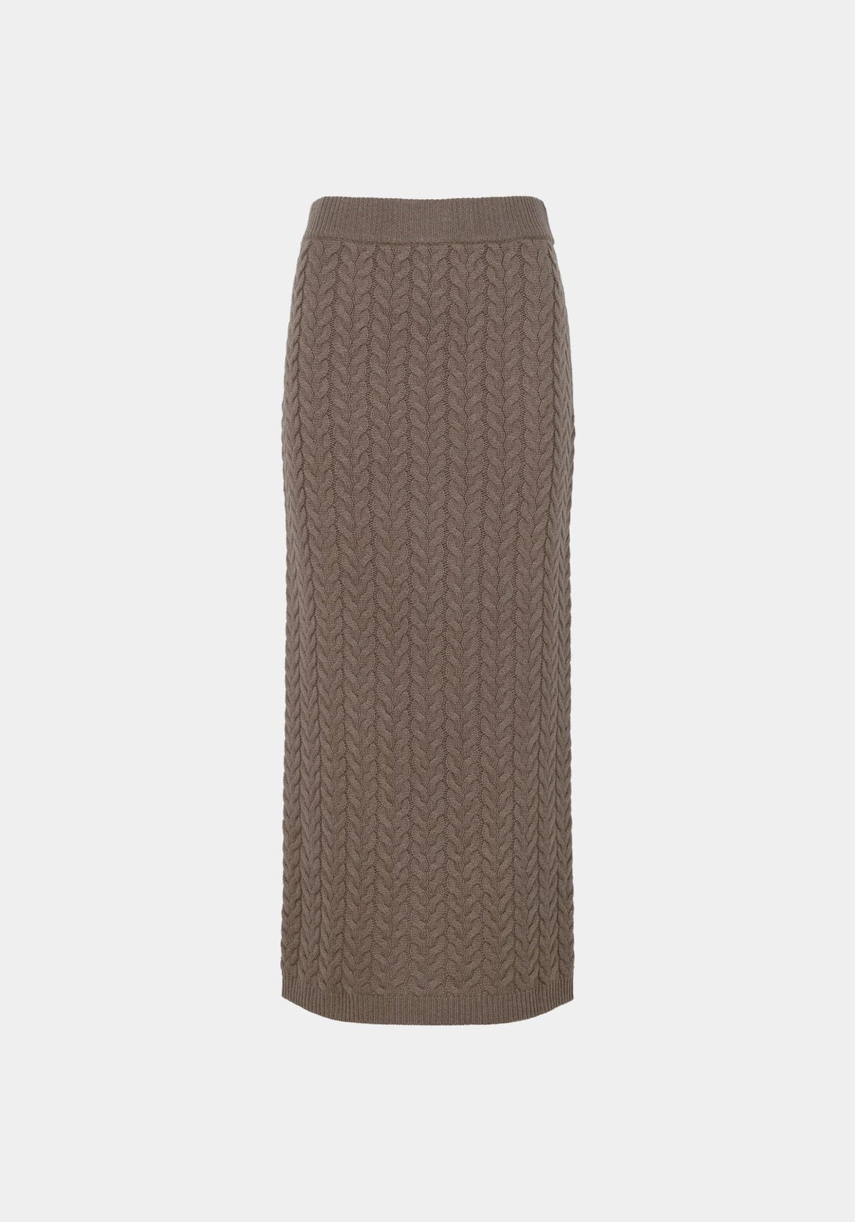Max Mara Sand Wool Cashmere Long Skirt 2529306023