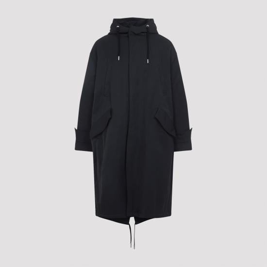 AMI Nylon Serge Padded Parka Jacket HJK823 PA0035 020
