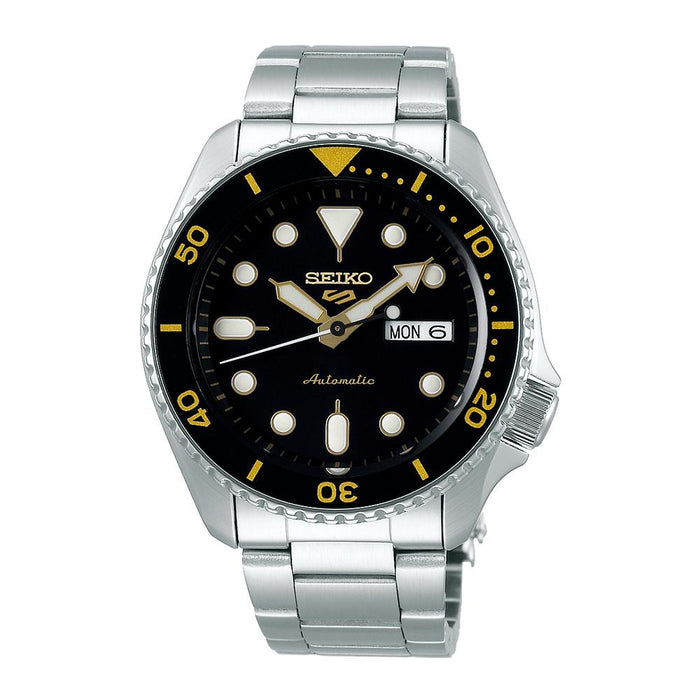Seiko Black Silver Stainless Steel Men’s Watch SRPD57K1