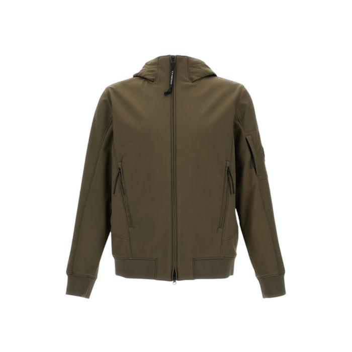 CP Company Fleece Hooded Jacket Ivy Green Down/Padded Coat