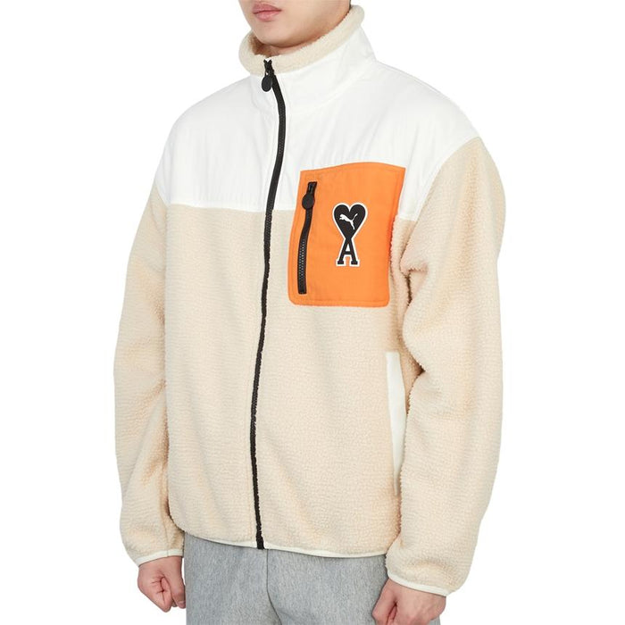 AMI Puma x AMI Unisex Sherpa Jacket Relaxed Fit