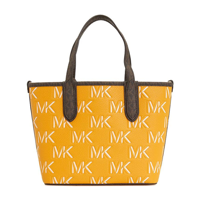 Michael Kors Eliza Golden Rod Leather Tote Bag