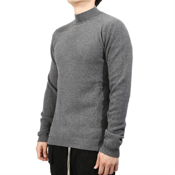 Rick Owens Wool-Blend Turtleneck Sweater Navy Mens