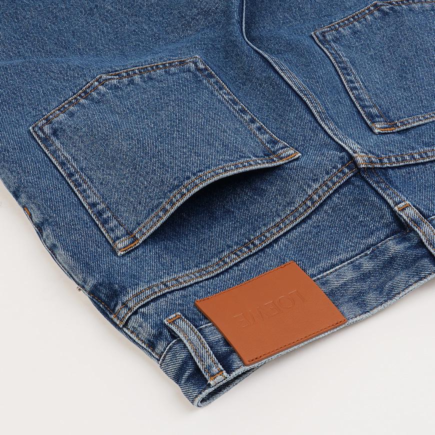 LOEWE Men’s Anagram Baggy Jeans Denim Pants H526Y11X97 5320