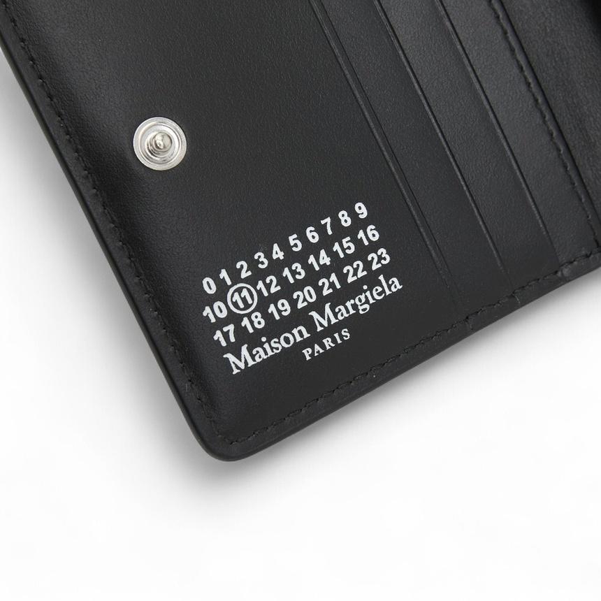 Maison Margiela Unisex Leather Bifold Wallet Black