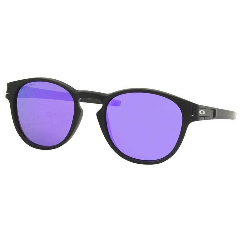 Nike Matte Black Violet Lens Latch Sunglasses for Men