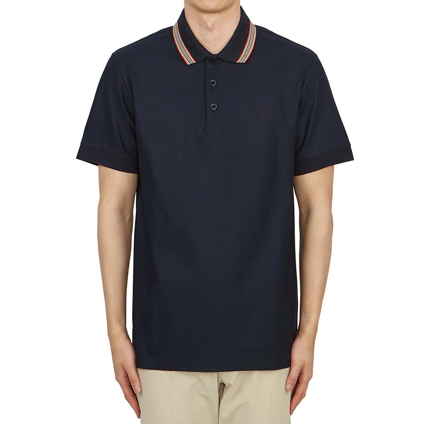 BURBERRY Pierson Replen Short Sleeve Polo Shirt Black Men