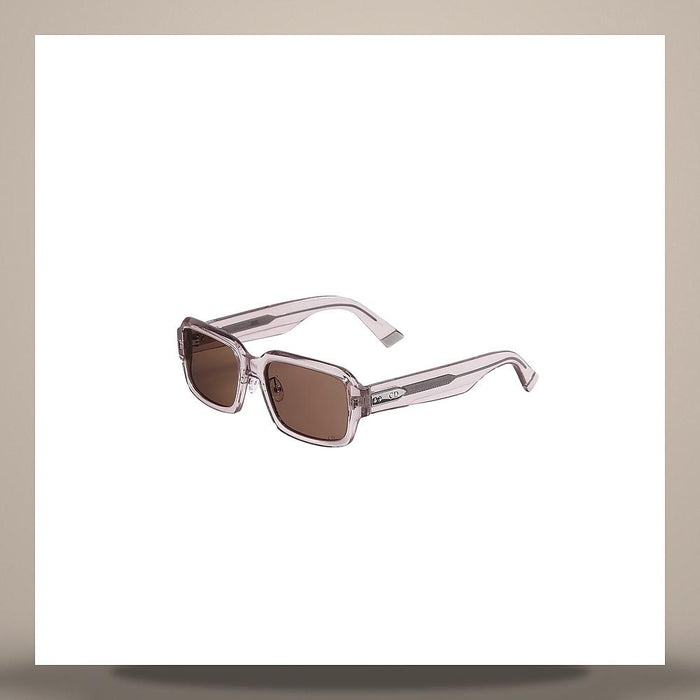 DIOR Transparent Nude Rectangular Sunglasses