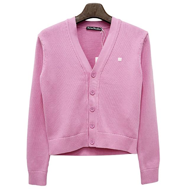 Acne Studios Face Logo V-Neck Cardigan Unisex Knit C60104 DRM