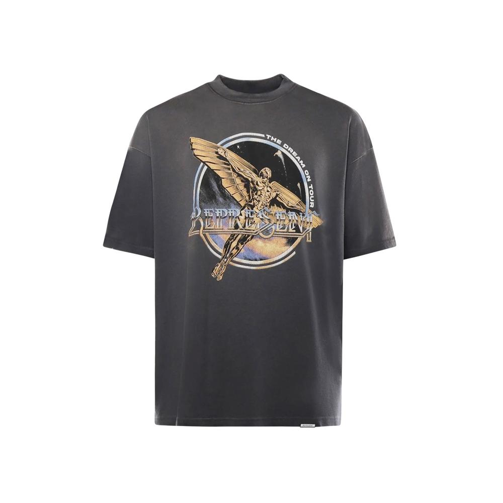 REPRESENT Sunfaded Gray Golden Tour T-Shirt MLM100823 46