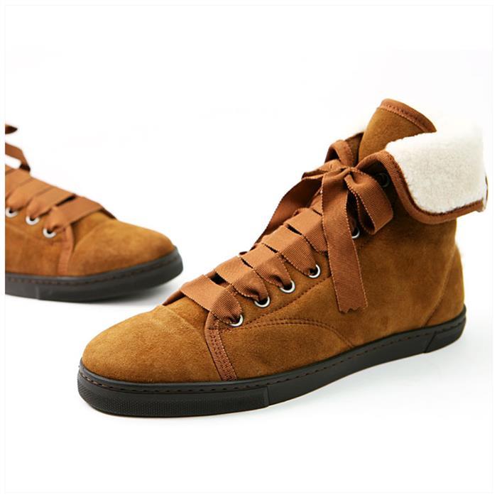 Lanvin Shearling High-Top Women’s Sneakers AW5BHISHEP6B 58